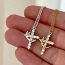 Colar com Cruz e Coroa ✝️